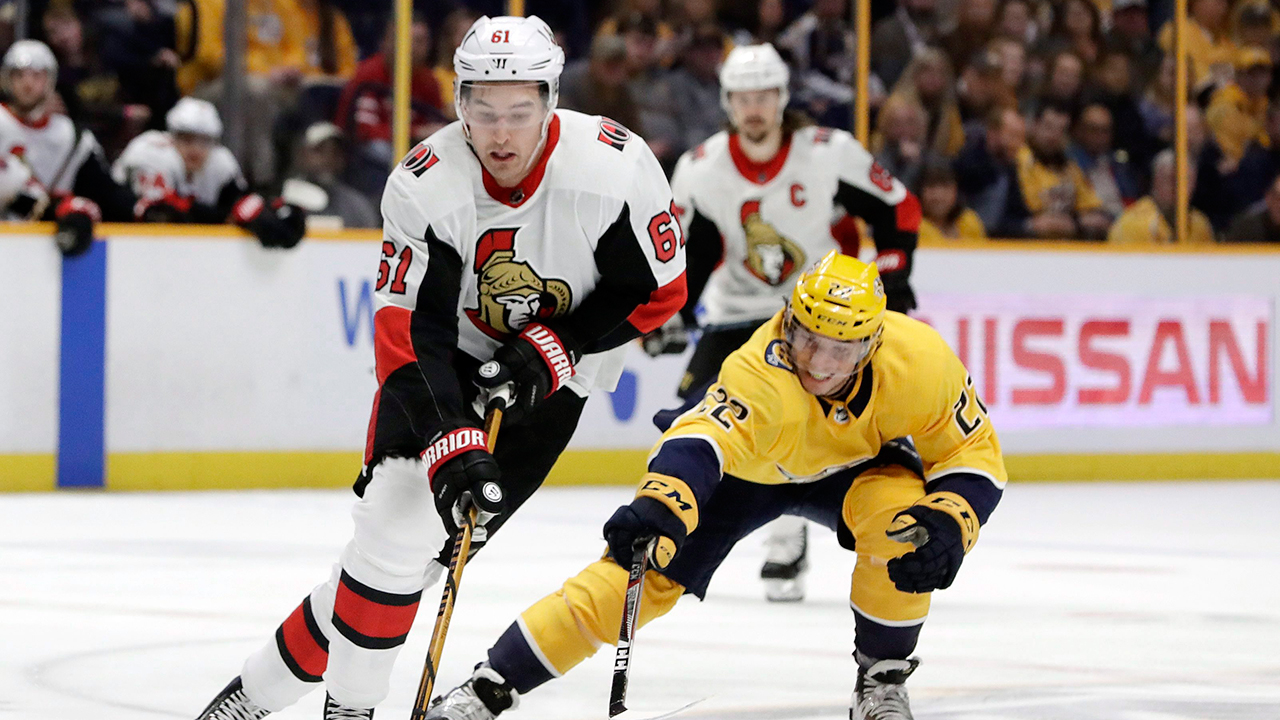 senators-forward-mark-stone-carries-puck-vs-predators